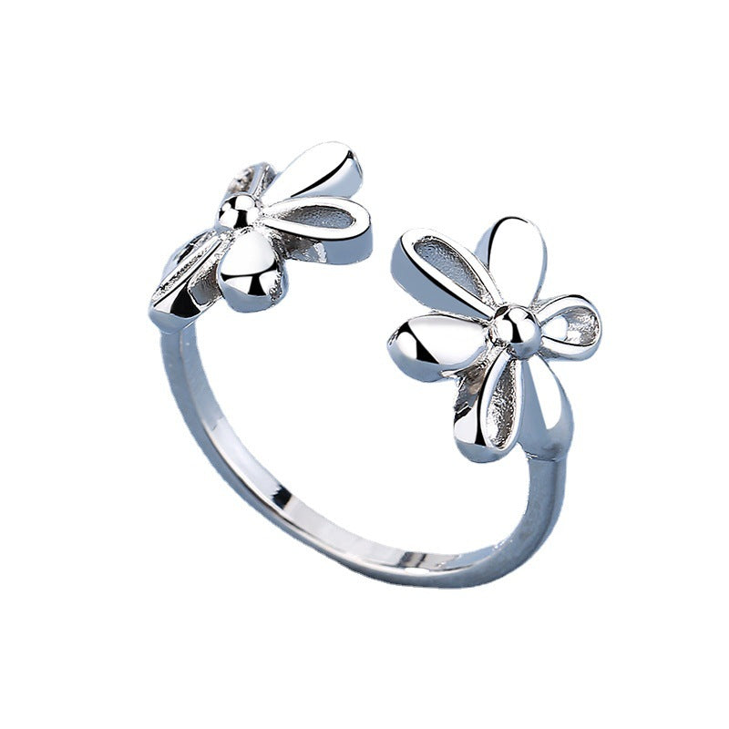 Open Female Personality Girlish Style Index Rings