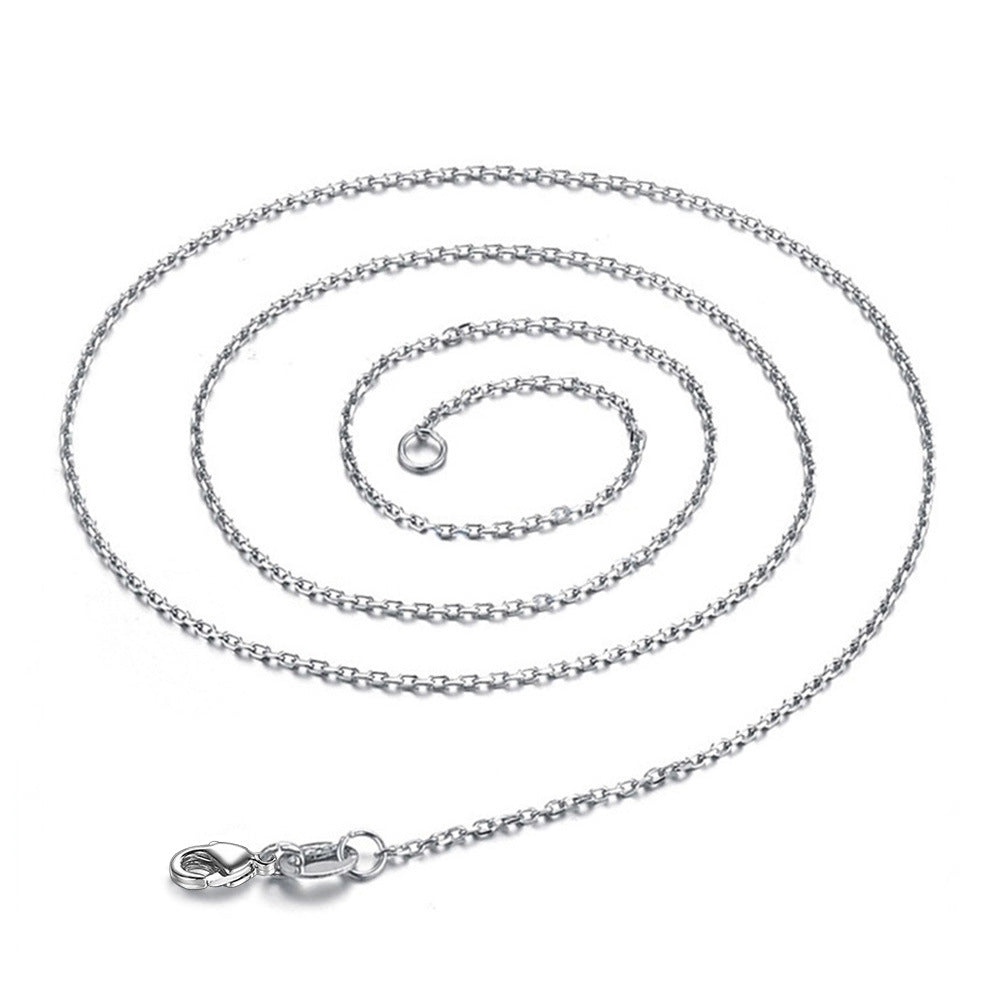 Colliers de bijoux coréens avec mots en chaîne croisée plaqués pour femmes