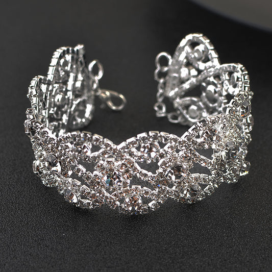 New Bridal Rhinestone Wrist Ornament Wedding Bracelets