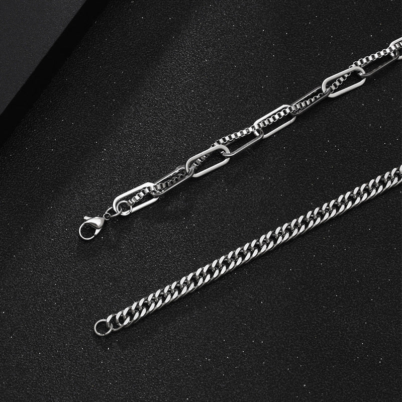 Colliers froids avec chaîne de clavicule pour femmes et hommes, niche et mode de rue Simple