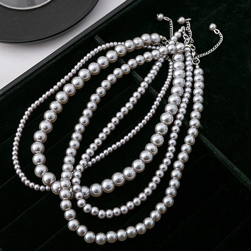 Colliers de luxe abordables élégants rétro de style français pour femmes