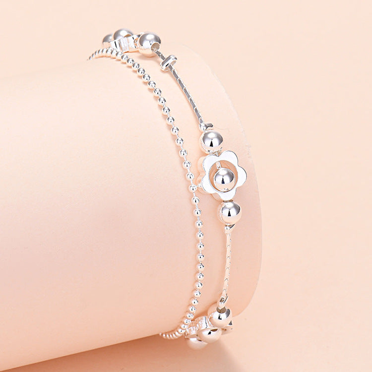 Jewelry Sier-plated Bell Love Star Flower Bracelets