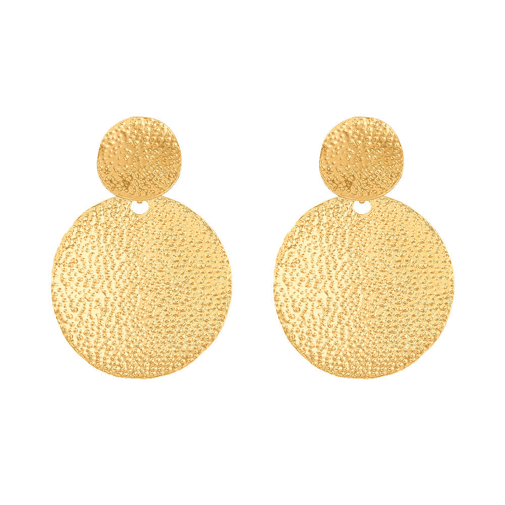 Mode rétro exagérée pour femmes et boucles d'oreilles élégantes personnalisées