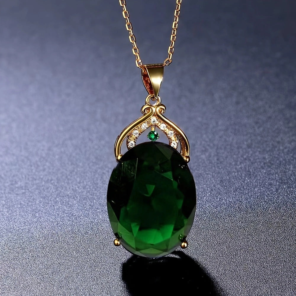 Colliers de pierres précieuses avec pendentif en améthyste de luxe à la mode en brocart pour femmes