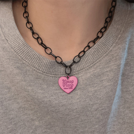 Paint Love Trendy Hip Hop Cool Necklaces