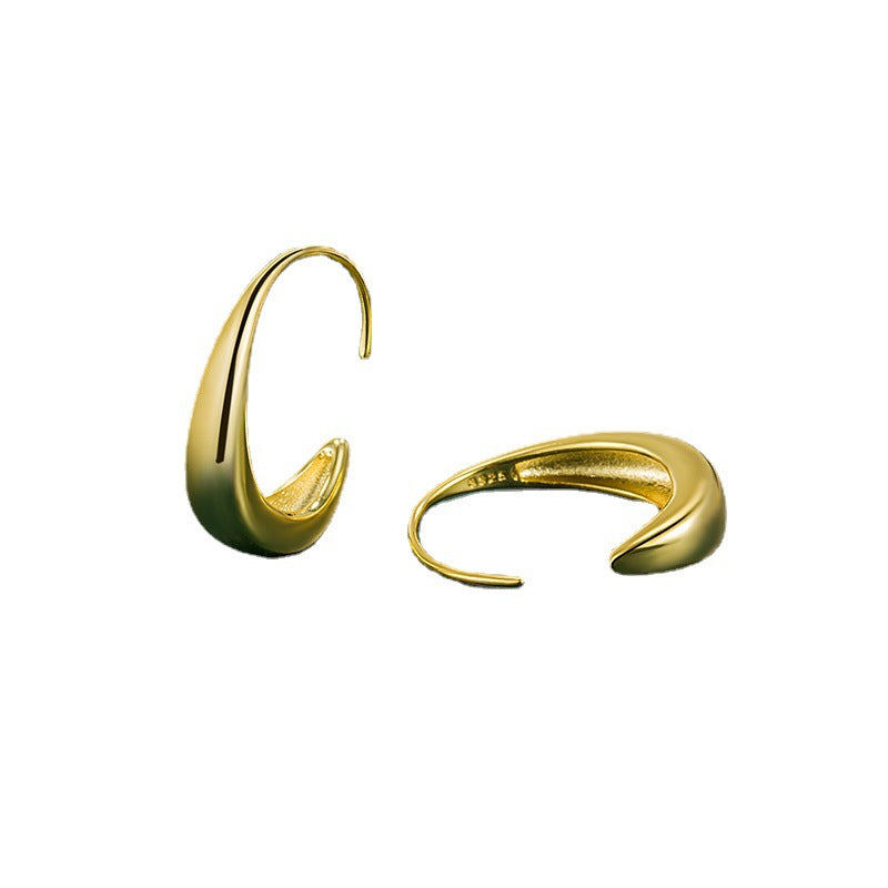 Boucles d'oreilles haut de gamme au design de niche simple