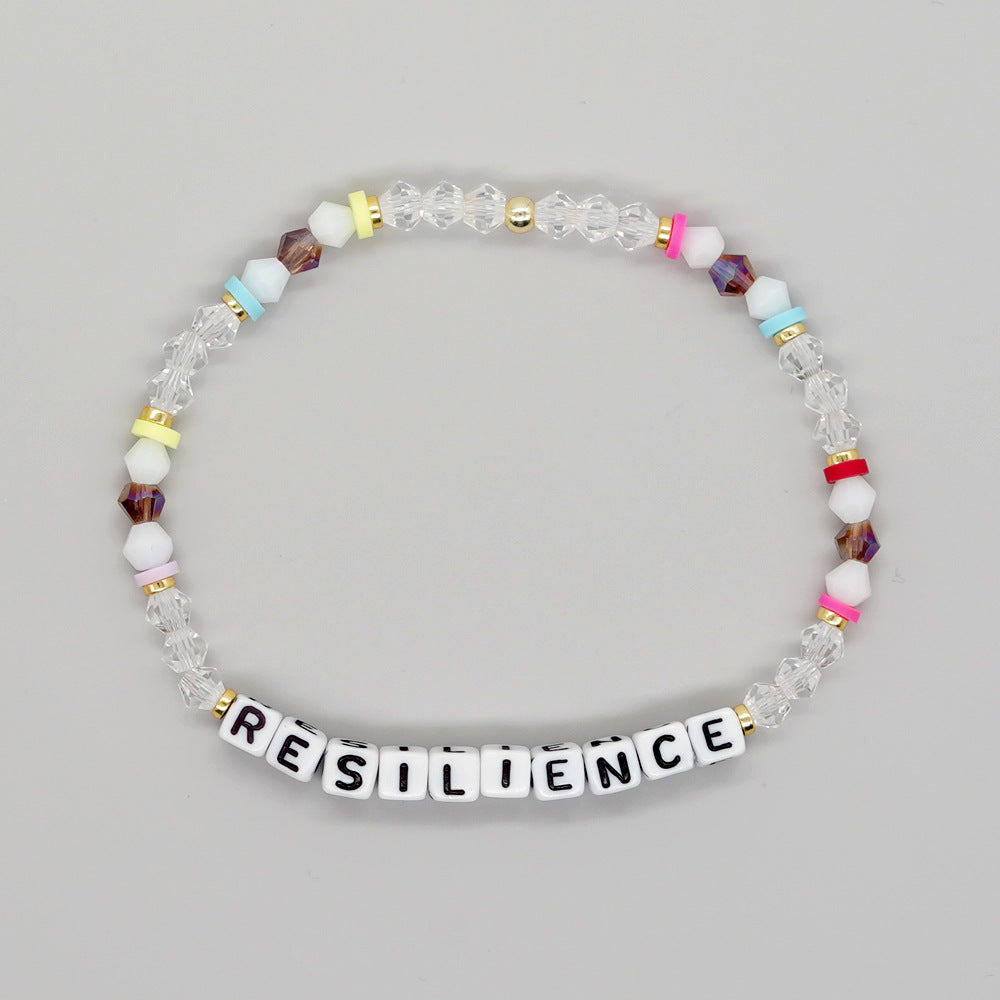 Perlen bunte Polymer Clay Kristall handgefertigte Armbänder