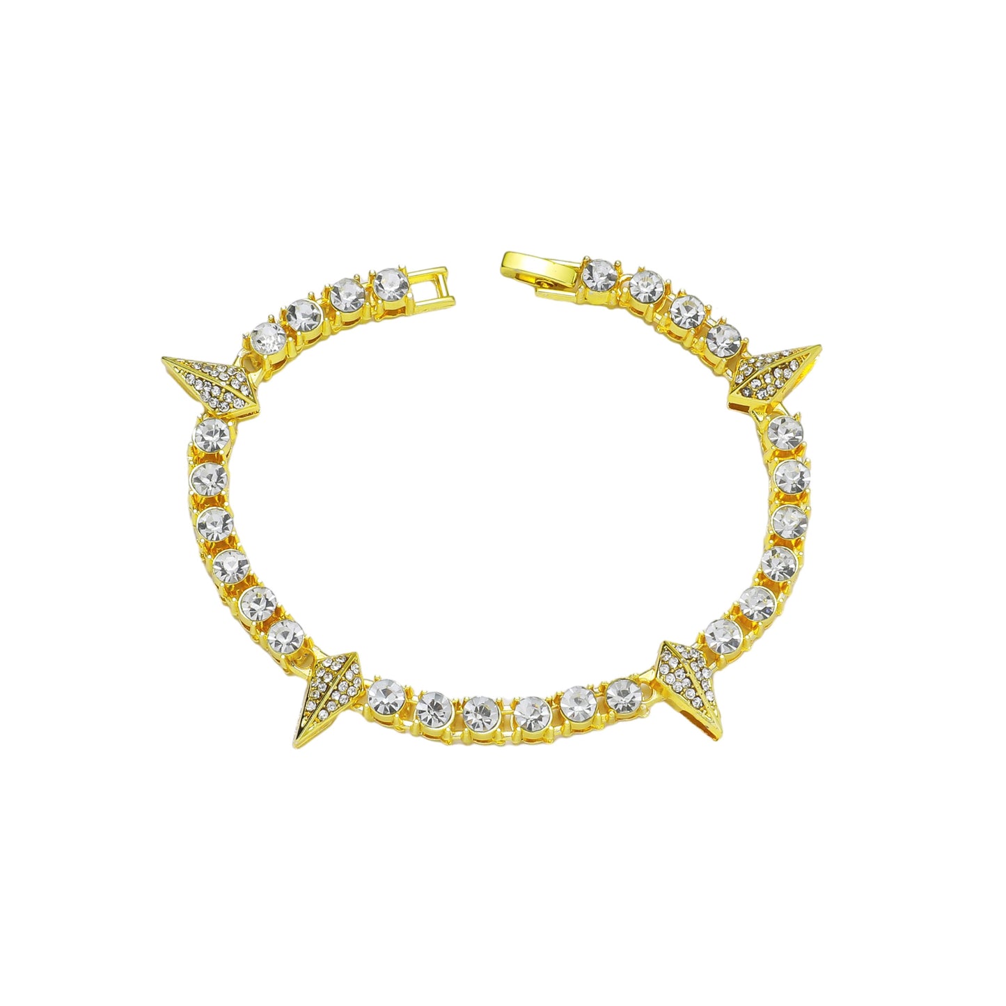 Style Drop-shaped Diamond Stitching Cuban Link Chain Hipster Nightclub Necklaces
