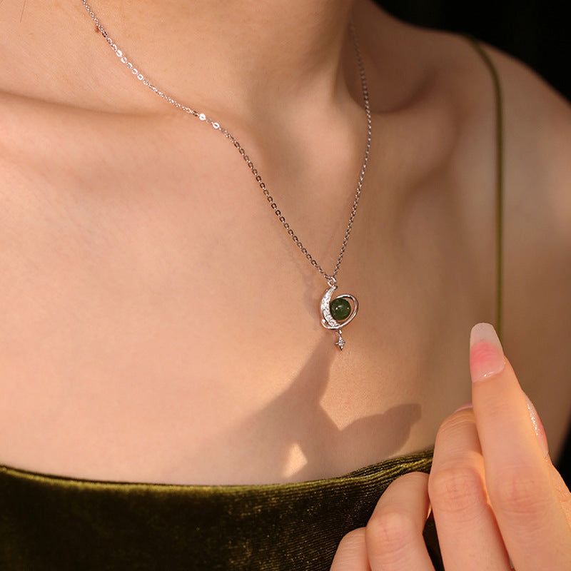 Super Fairy Planet Pendant Girly Style Light Luxury Necklaces