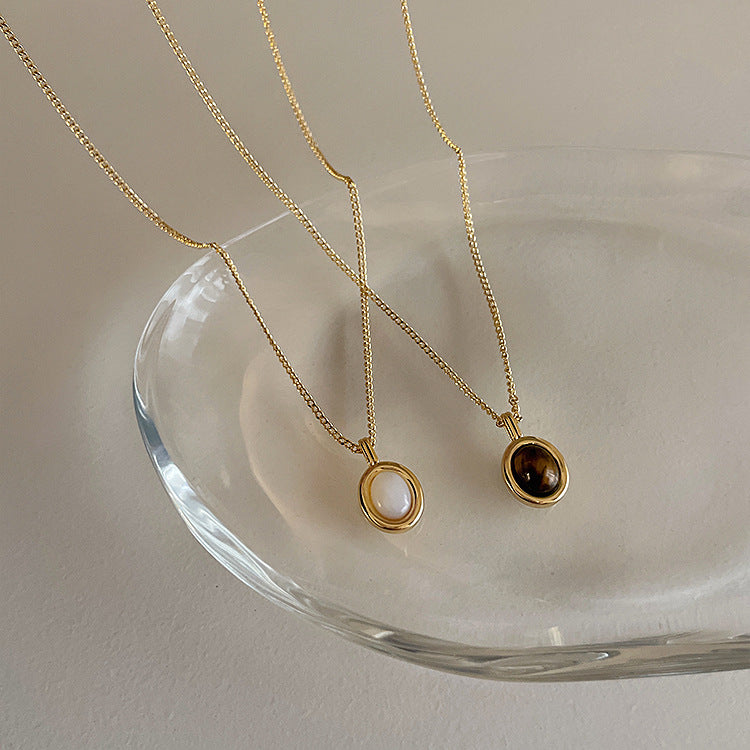 Pendentif opale pour femmes, pour concevoir des colliers de tempérament simples et personnalisés