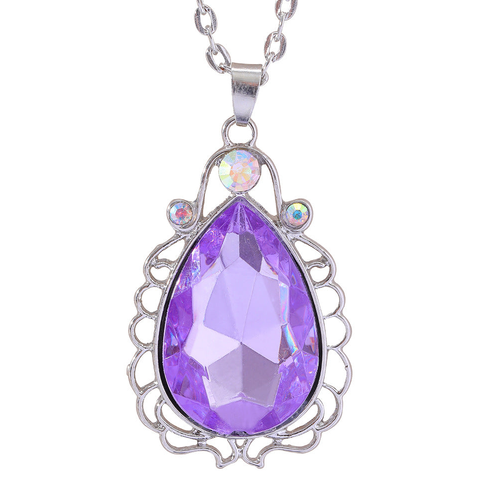 Sophia Power Stone Princess Charm Pendant Necklaces