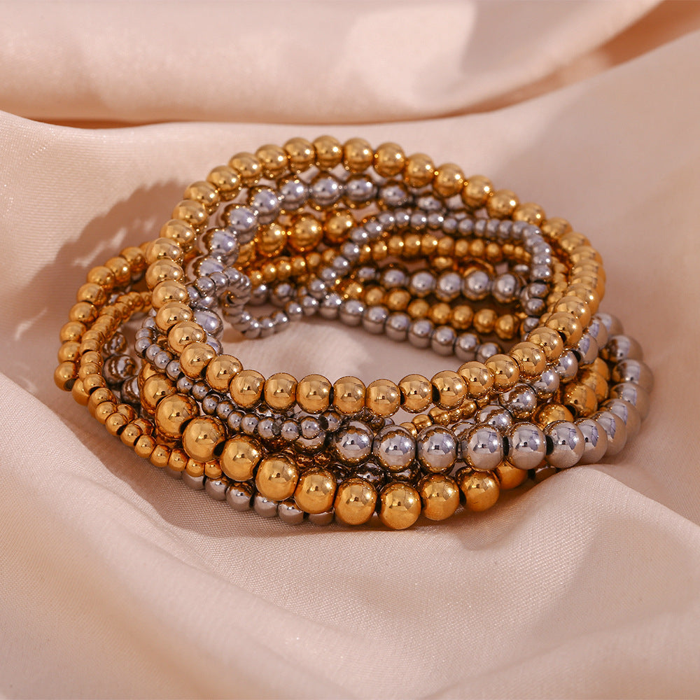 Ornament Niche Retro Stainless Steel Plated Bracelets