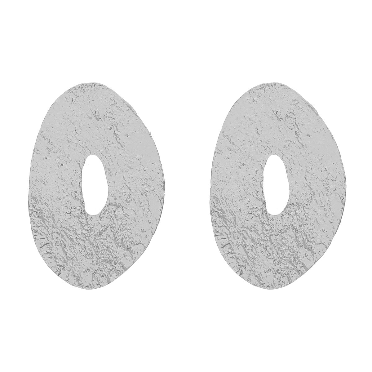 Women's Metal Alloy Exaggerated Irregular Oval Sense Earrings