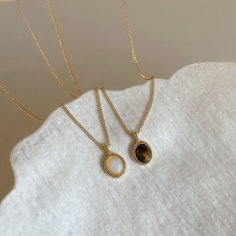 Pendentif opale pour femmes, pour concevoir des colliers de tempérament simples et personnalisés