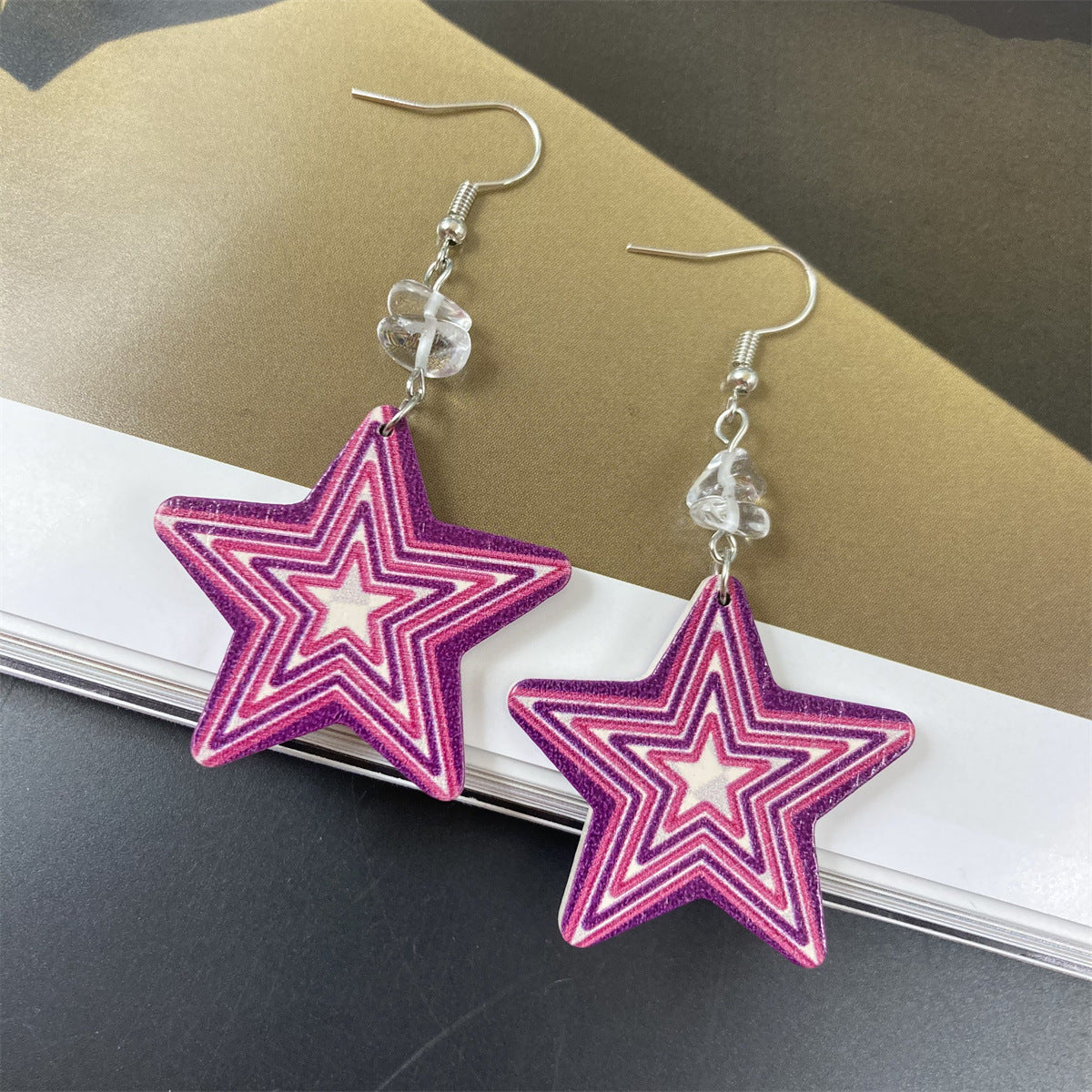 Accessories Five-pointed Star Wind Personalized Eardrops Earrings