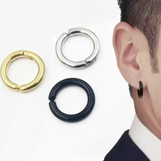 Men's Trendy Stainless Steel Double-sided Clips Simple Ear Clip