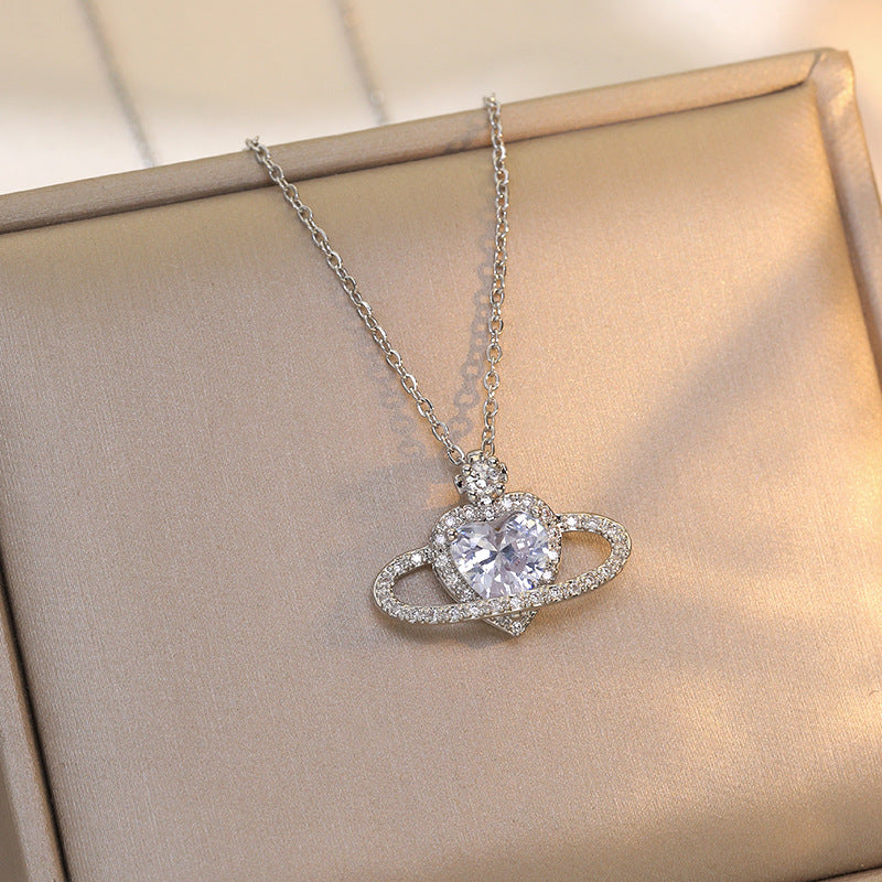 Empress Dowager Saturn Series Light Luxury Minority Necklaces
