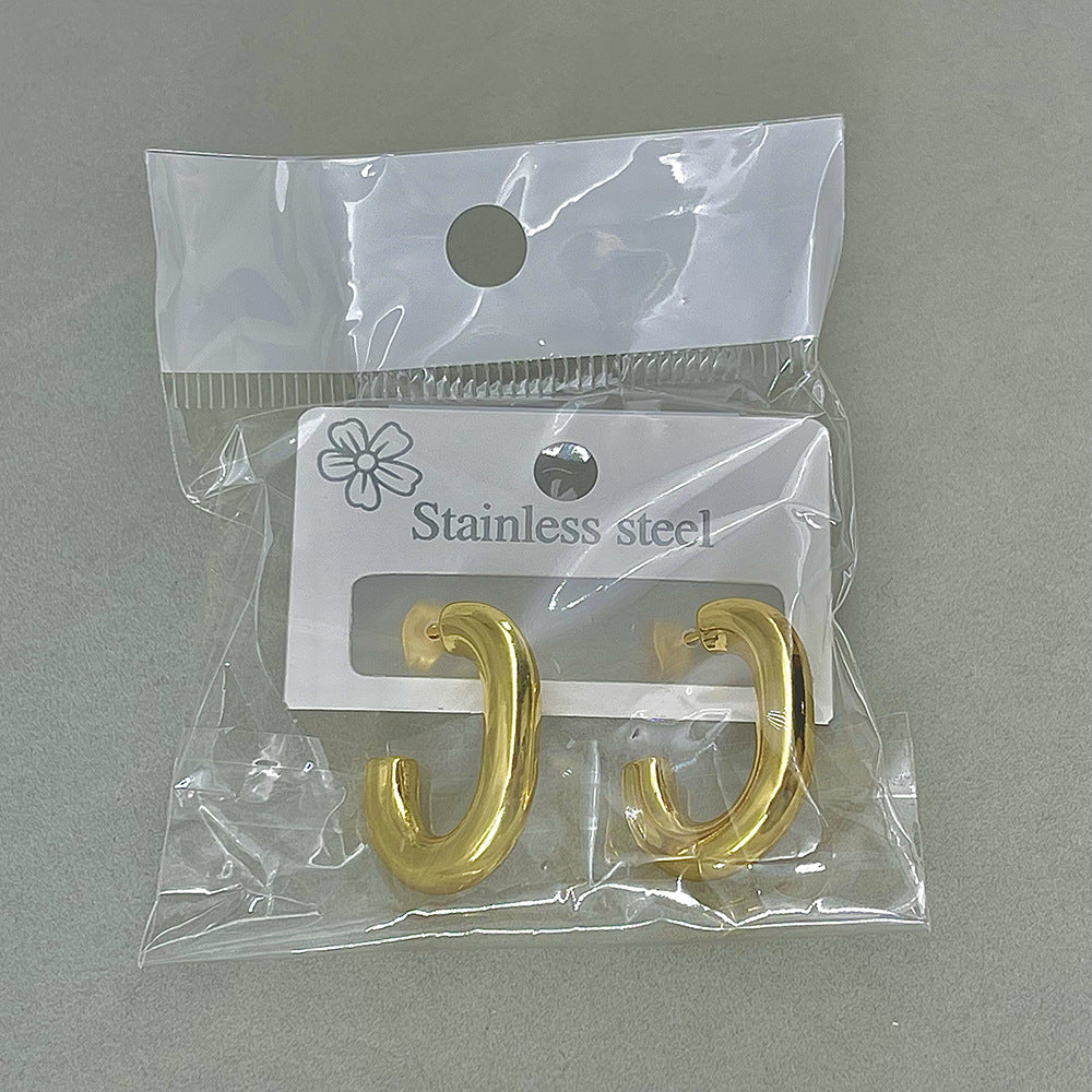 High-grade Fashionable Personalized Starfish Geometric Heart Shape Stud Earrings