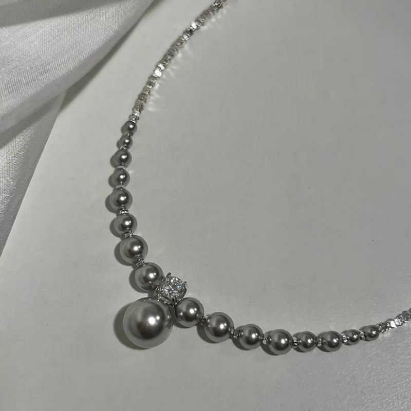 Pièces de colliers en argent français élégants de haute qualité pour femmes