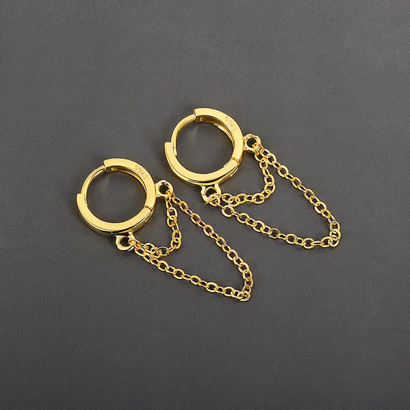 Circle Geometry Hipster Tassel Special Ear Rings