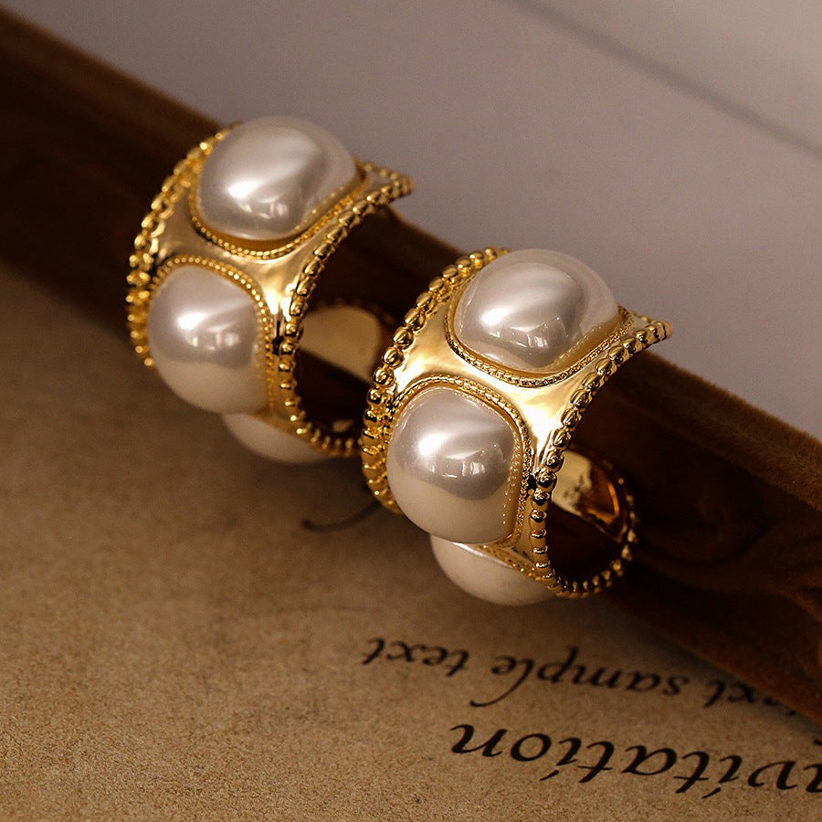 Women's Pearl For Trendy Light Luxury High-grade Earrings