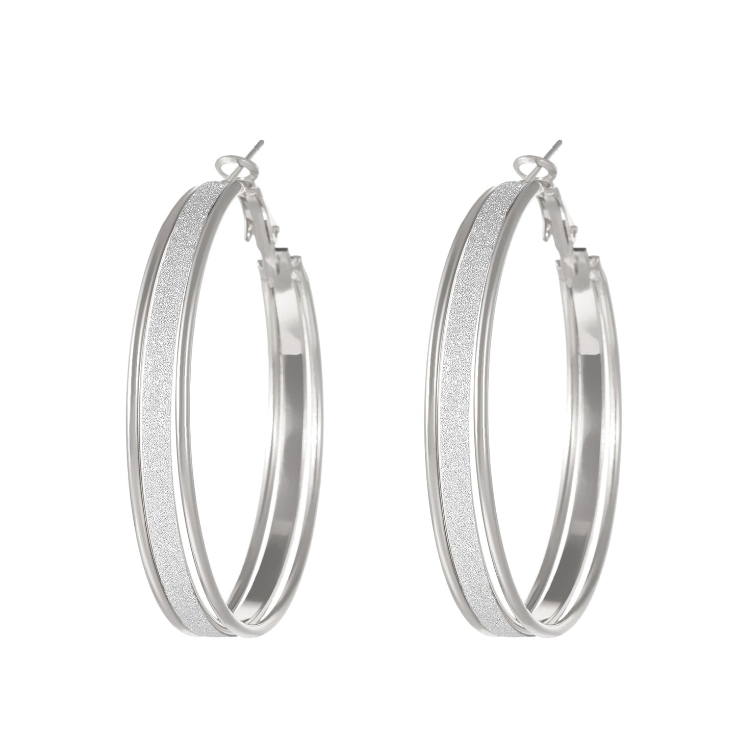 Women's Hoop For Exaggerated Personalized Wide Brim Earrings