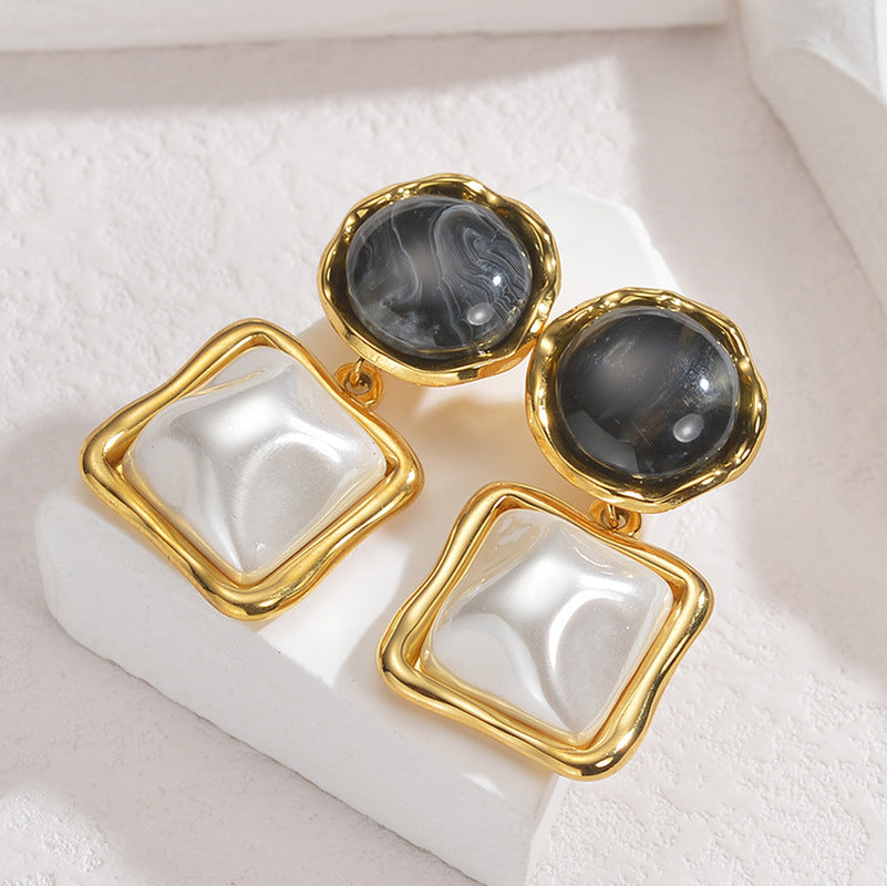 Geometric Ear Fashion Trendy Unique Light Luxury Earrings