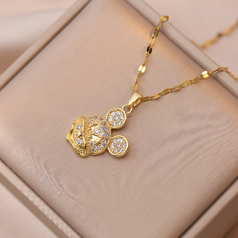 Temperament Wild Advanced Titanium Steel Clavicle Necklaces