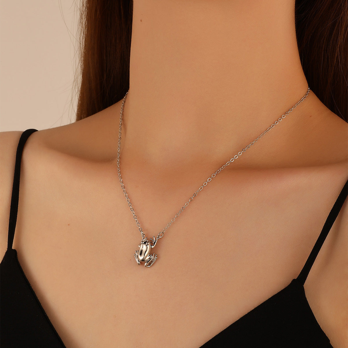 Wind Creative Frog Pendant Cute Fashion Necklaces