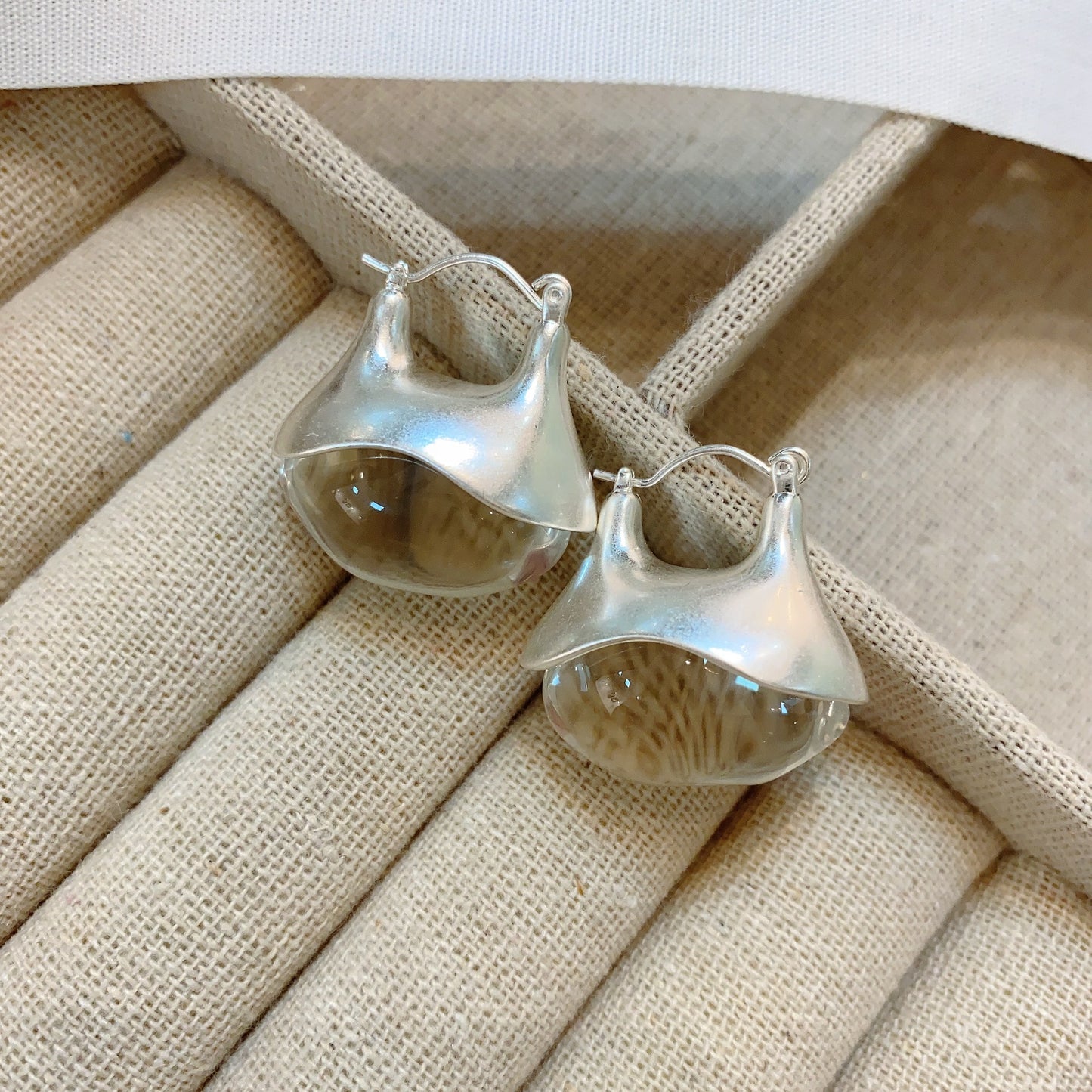 Women's Transparent Glaze Ear Clip Niche High-grade Rings