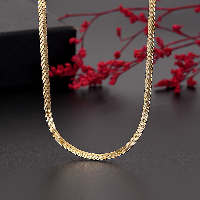 Joaillerie Fine Femme & Homme Colliers Lame Et Plats Plaqué Or