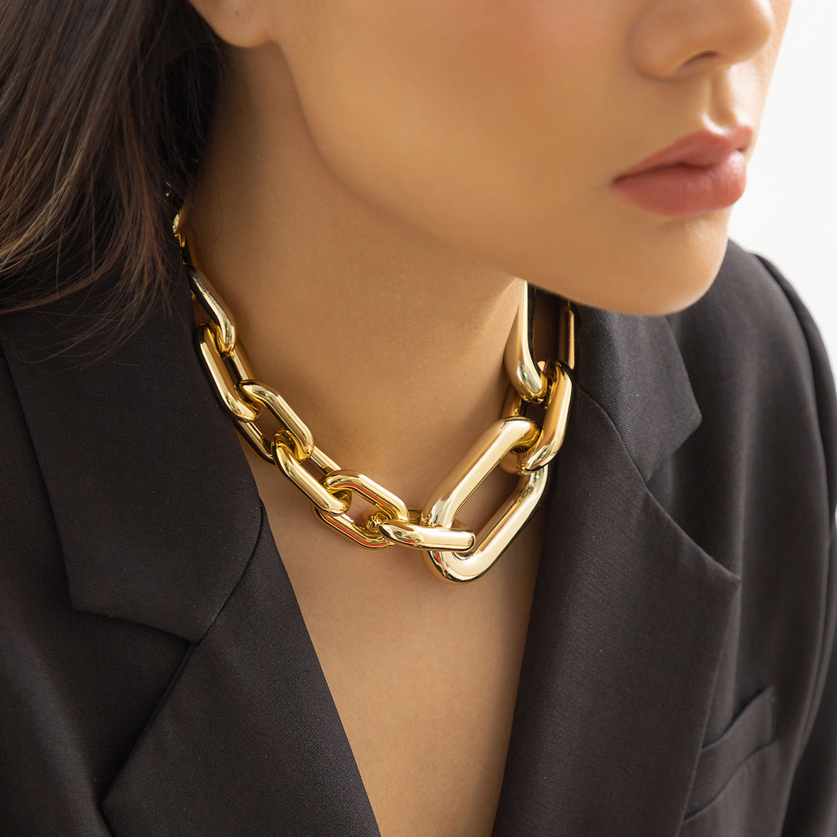 Women's Ornament Exaggerated Single-layer Tassel Hip Hop Necklaces