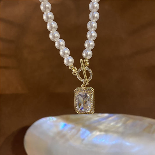 Colliers de clavicule chinois perlés à boucle de haute qualité pour femmes