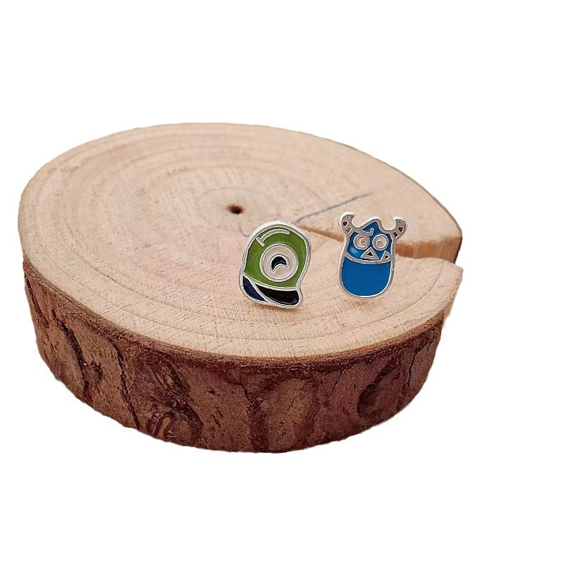 Women's Needle Devil Asymmetric For Simple And Earrings