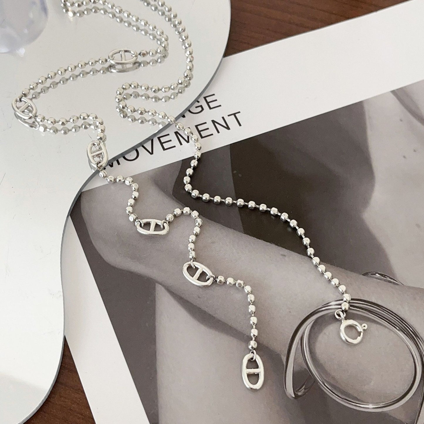 Women's Nose Turtleneck Sweater Chain More Than Long Necklaces