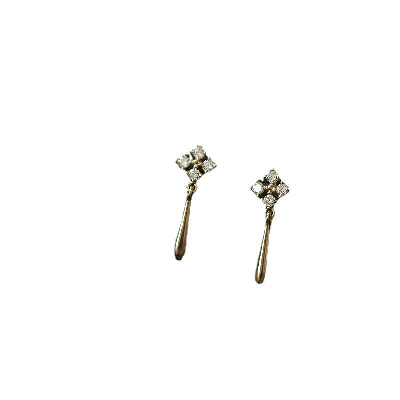 Sterling Sier Gold-plated Diamond Delicate Simple Rings