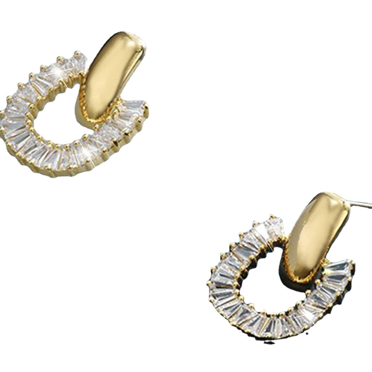 Women's Light Luxury High-grade Square Elegant Generous Earrings