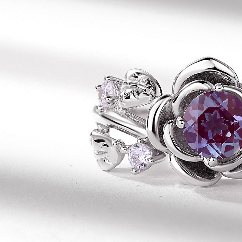 Fashion Popular Alexander Stone Rose Design Rings