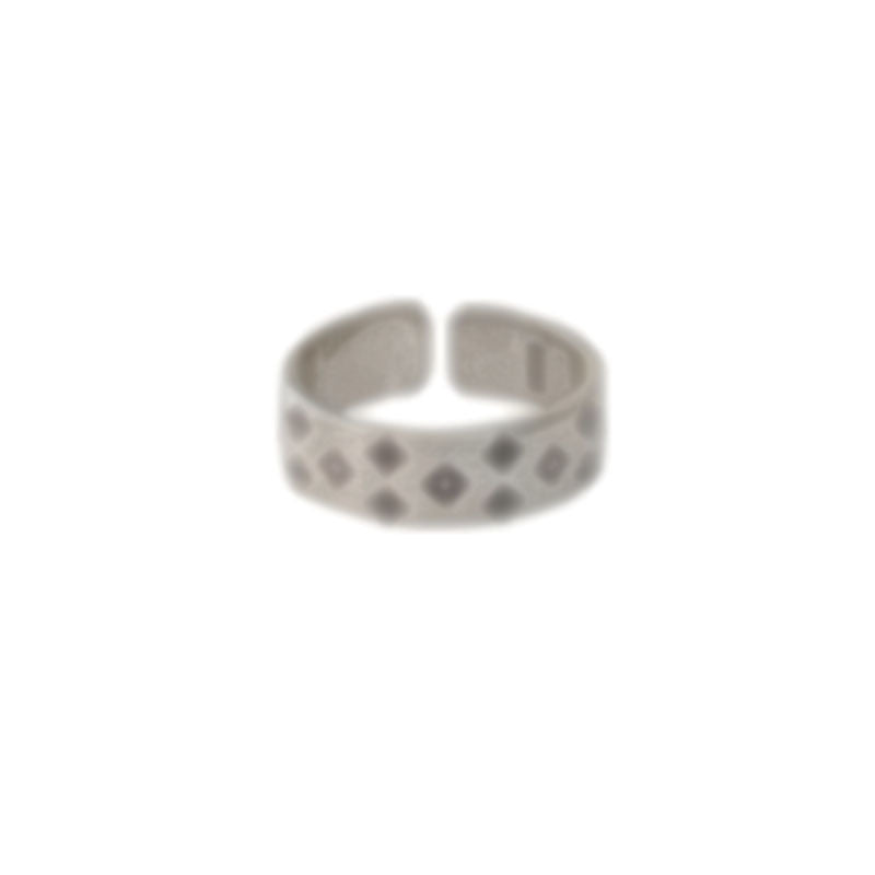 Style Personalized Old Flower Female Niche Rings