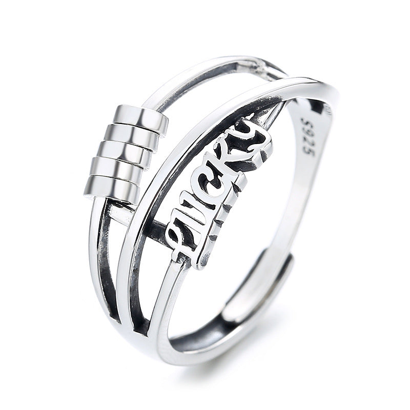 Sier Korean Style Lucky Fashion Elegant Rings