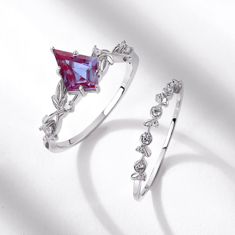 Beliebte Alexander Stone Sterling Silber Hohe Ringe für Damen