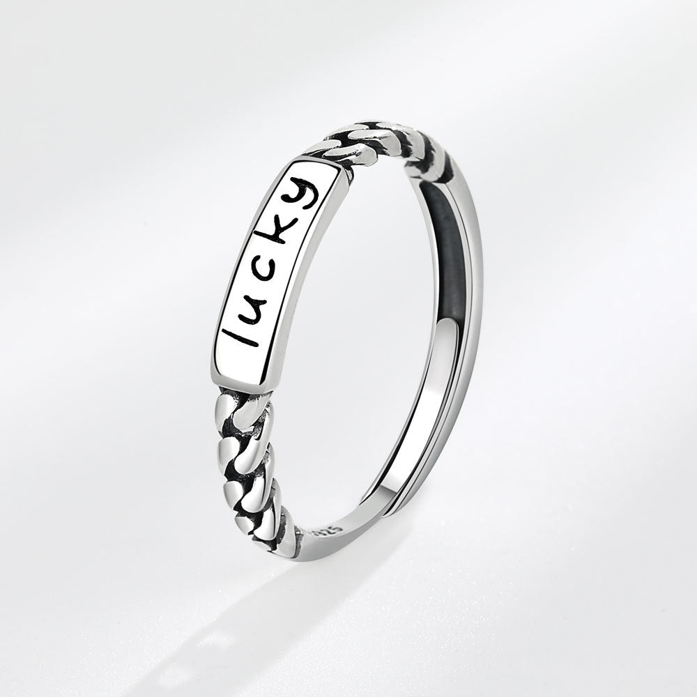 Fashion Retro Characteristic Geometric Minimalist Hip Hop Rings