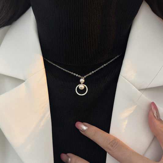 Micro pendentif de haute qualité, colliers de luxe simples et légers