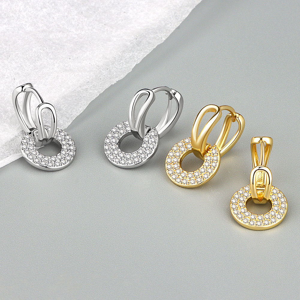 Affordable Luxury Fashion Round Simple Geometric Earrings