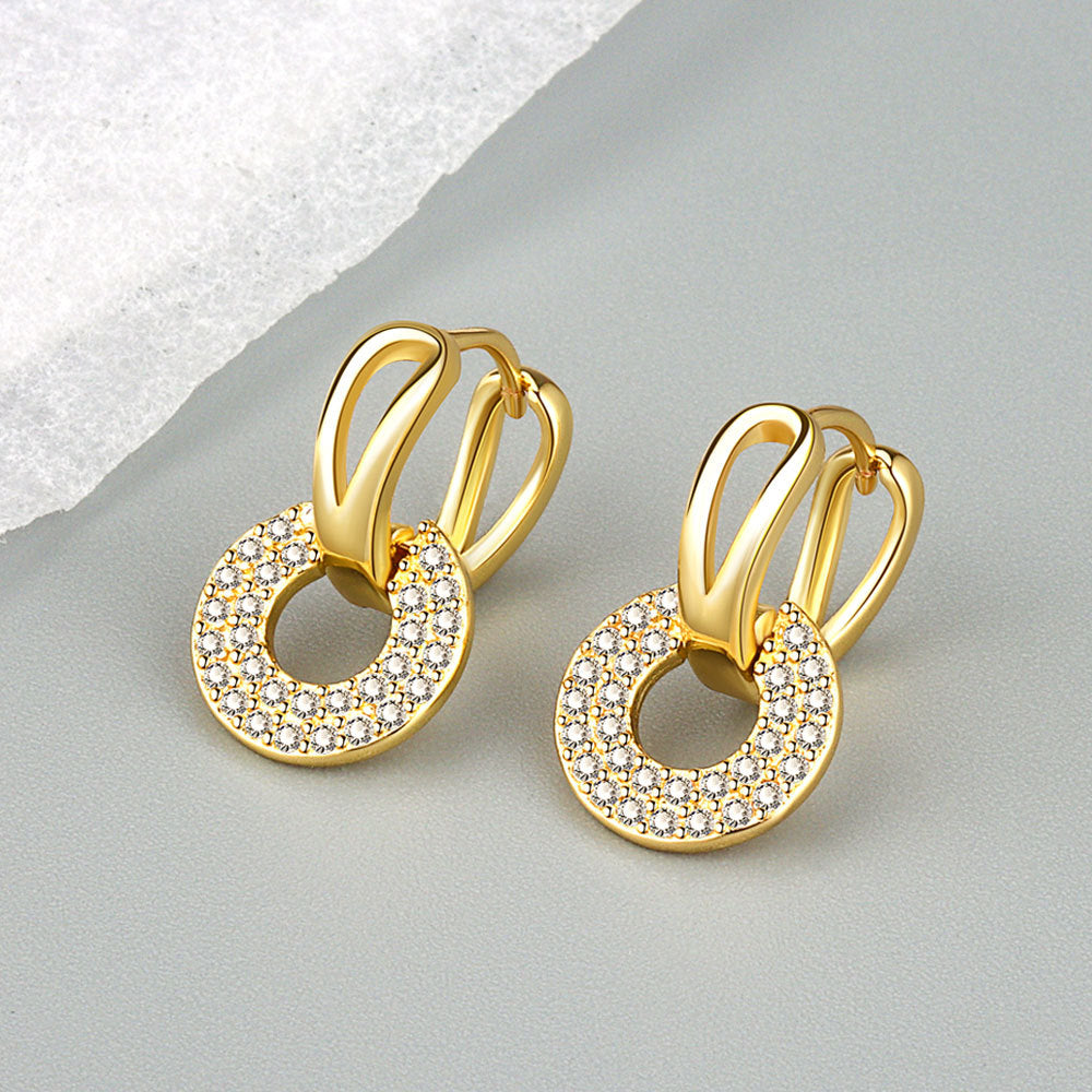 Affordable Luxury Fashion Round Simple Geometric Earrings