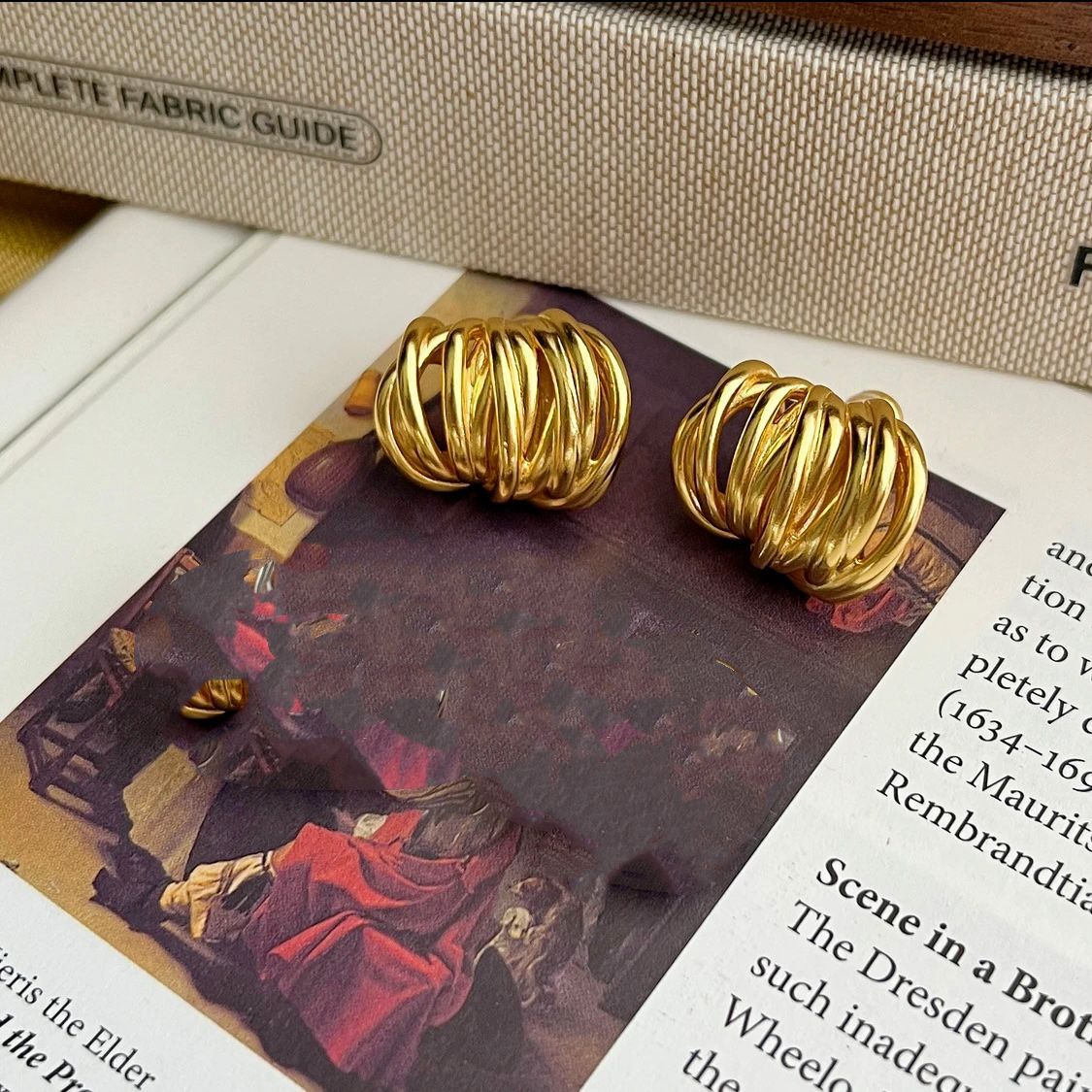 Elegante, modische, lässige, vielseitige Ohrringe im koreanischen Stil