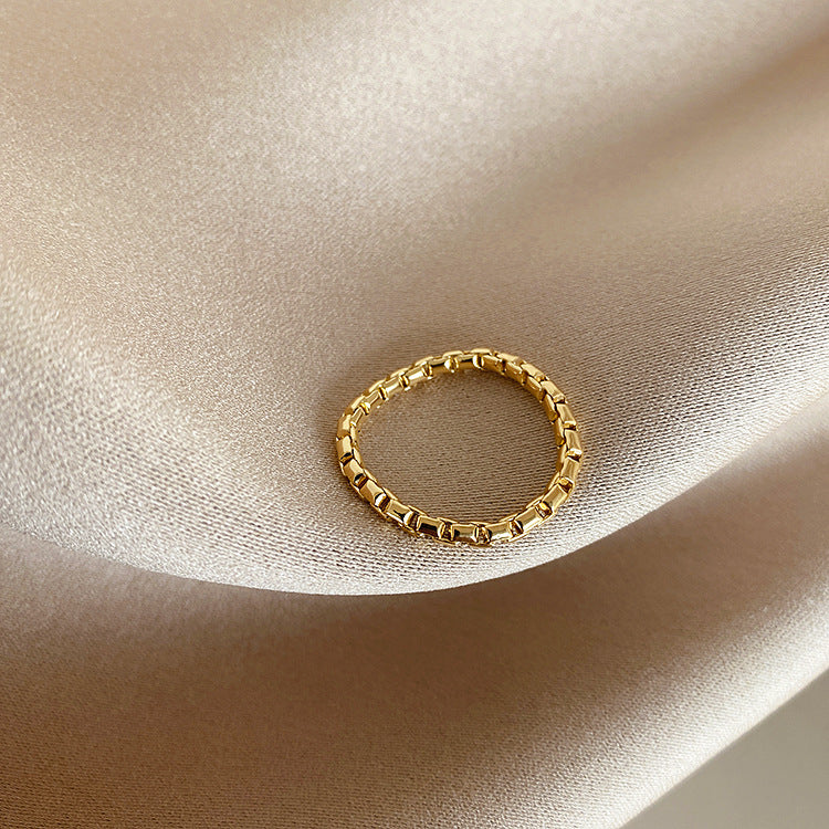 Damen-Design, Süßwasserperle, Zirkonkette, einfacher Anzug, anmutige Ringe