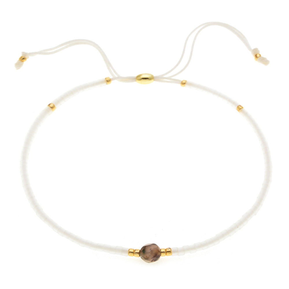 Women's Style Bead Stone Colorful Beaded Lucky Bracelets