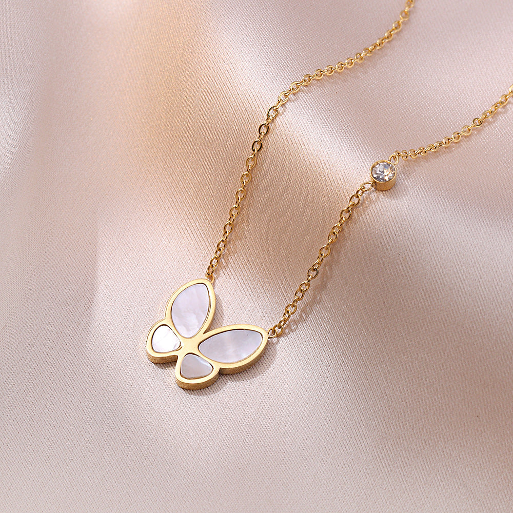 Women's Fairy Butterfly Mori Style Clavicle Chain Necklaces