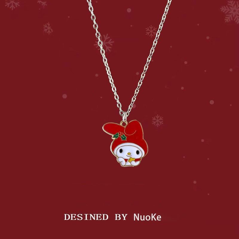 Colliers mignons de clown de dessin animé de pendentif de cadeau de Noël